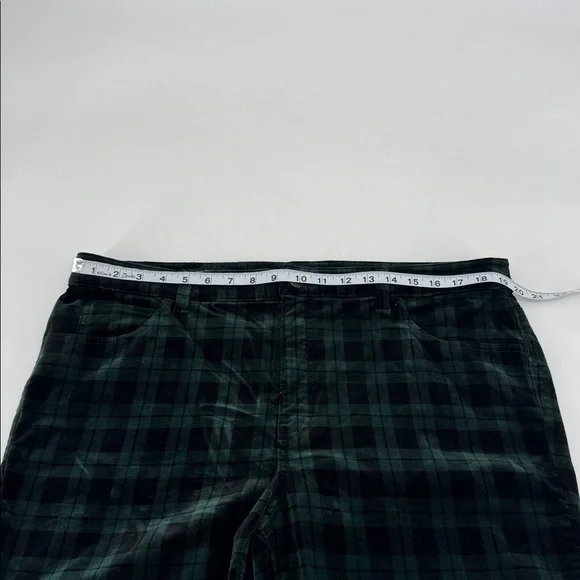 Talbots Holiday Preppy Old Money Tartan Plaid Velveteen Straight Leg Pants - Picture 11 of 16